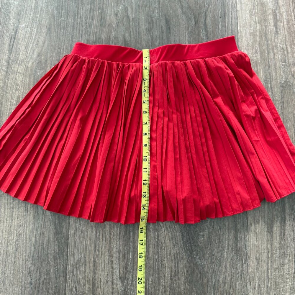 FLX Pleated Skort | Size Large | Red - Picture 10 of 10